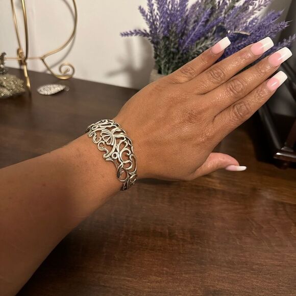Carolyn Pollack Jewelry - Carolyn Pollack Relios Cuff Bracelet, Sterling Silver Filigree Bracelet